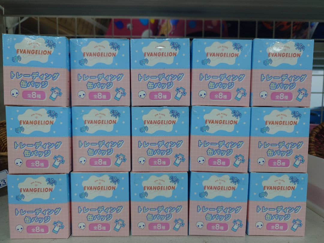 ③ 新世紀エヴァンゲリオン トレーディング 缶バッジ　15箱　計240個