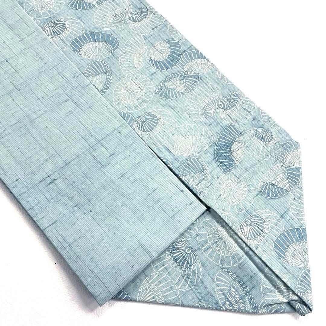 専用帯5062 ●高級 正絹 紬 型染 名古屋仕立て 名古屋帯 番傘