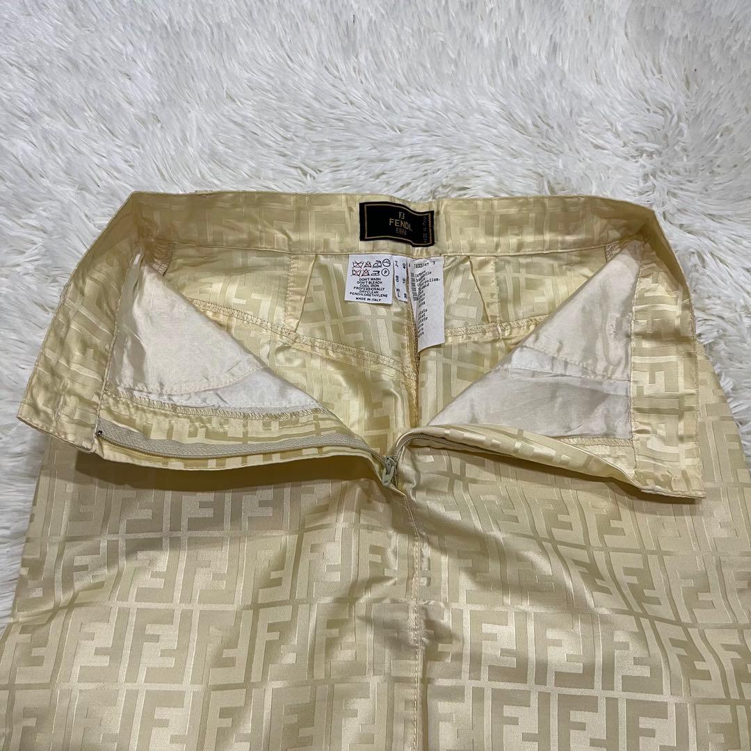 FENDI フェンディ ズッカ柄 ロゴ ナイロン スカート