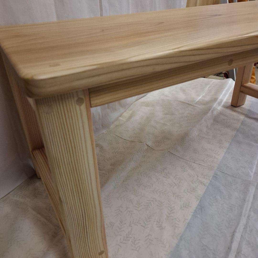 天然杉一枚板　テーブル　サイドテーブル　コーヒーテーブル　作業台　ベンチ　TV台