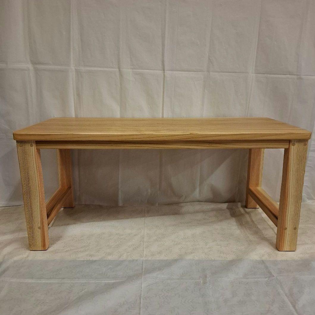 天然杉一枚板　テーブル　サイドテーブル　コーヒーテーブル　作業台　ベンチ　TV台