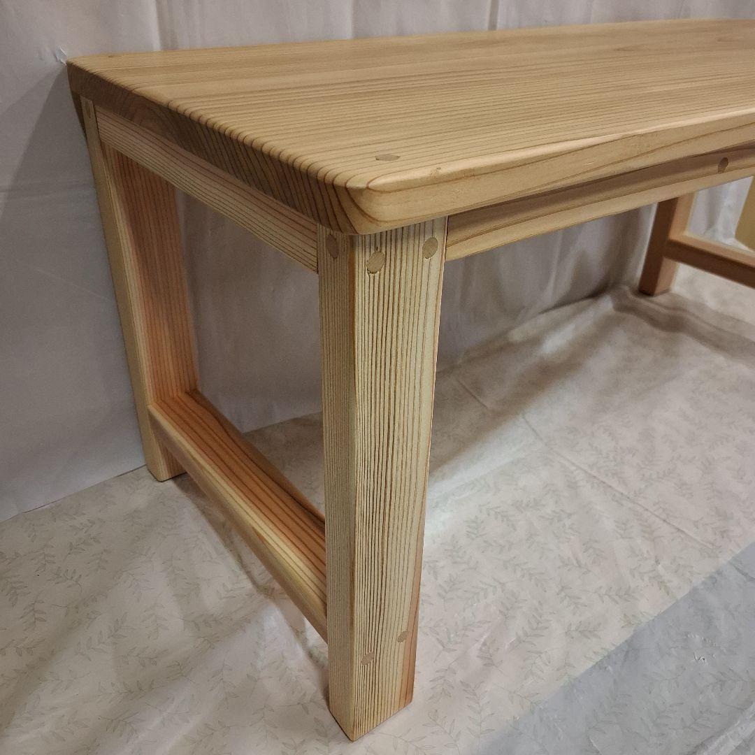 天然杉一枚板　テーブル　サイドテーブル　コーヒーテーブル　作業台　ベンチ　TV台