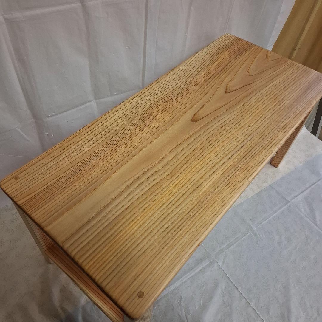 天然杉一枚板　テーブル　サイドテーブル　コーヒーテーブル　作業台　ベンチ　TV台