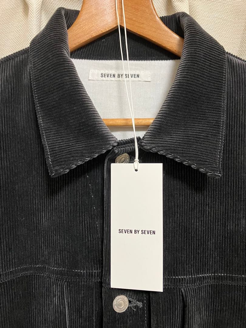 SEVEN BY SEVEN 24AW コーデュロイジャケット グレー　Ｌ