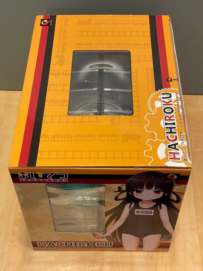 【中古品】Q-six まいてつ ハチロク 紺スク水フィギュア
