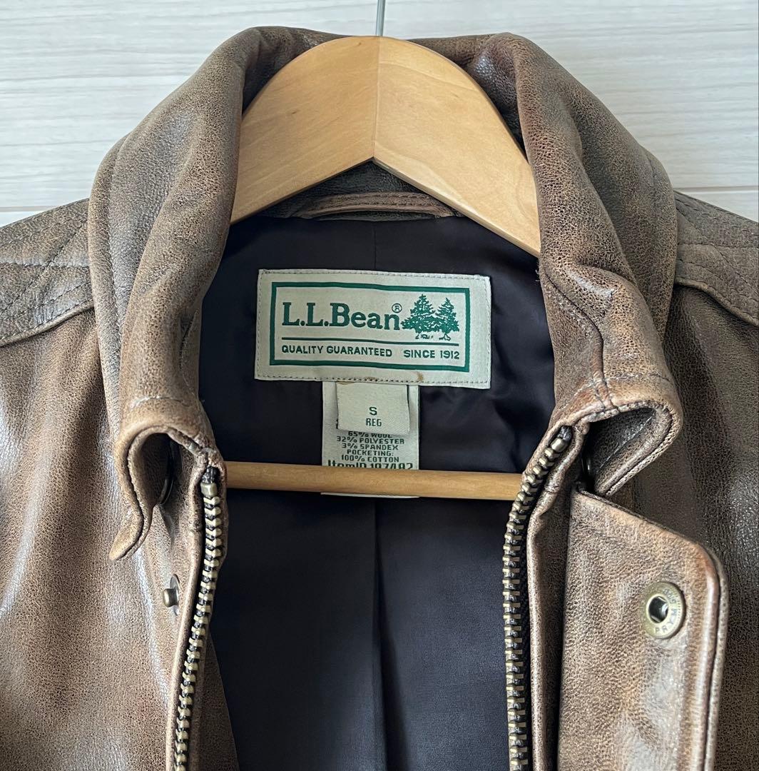 L.L.Bean レザーフライトジャケット A-2タイプ Sサイズ 本革