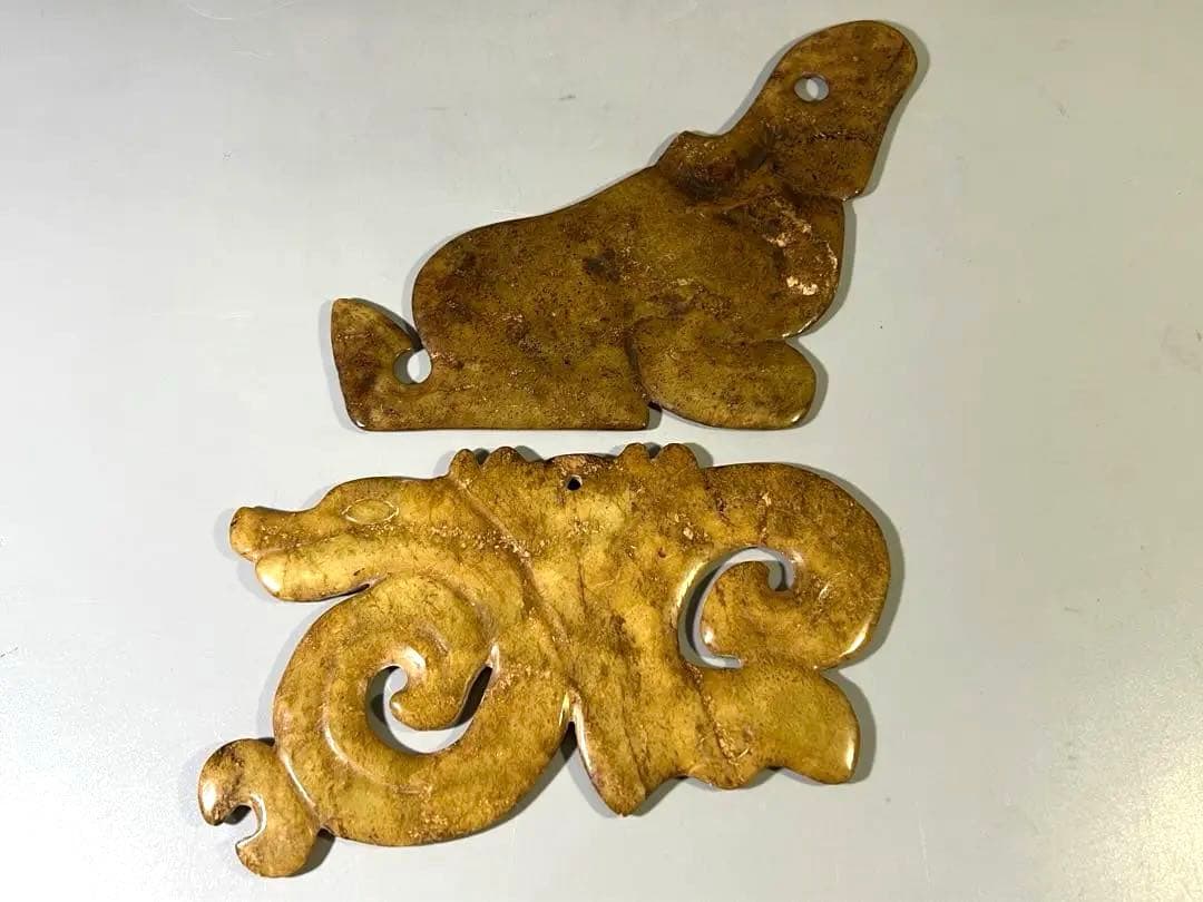 DT698 中国 玉石 二件