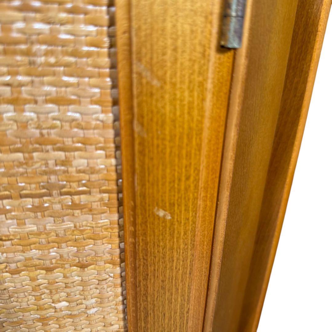 HR643 オールドカリモク　電話台　コンソール　三角コーナーラック