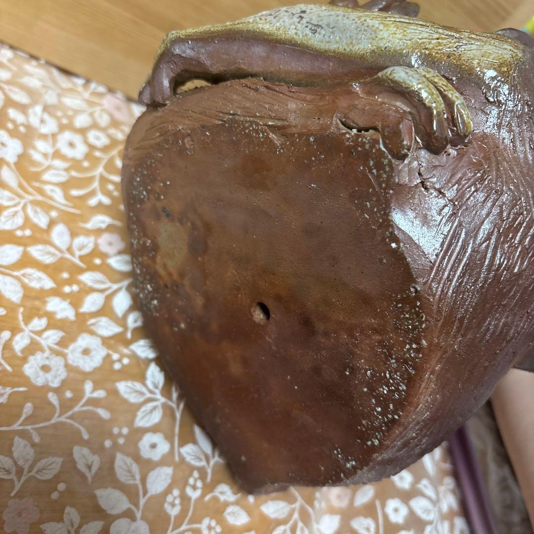 藤原陶臣 備前焼 申置物 猿 サル