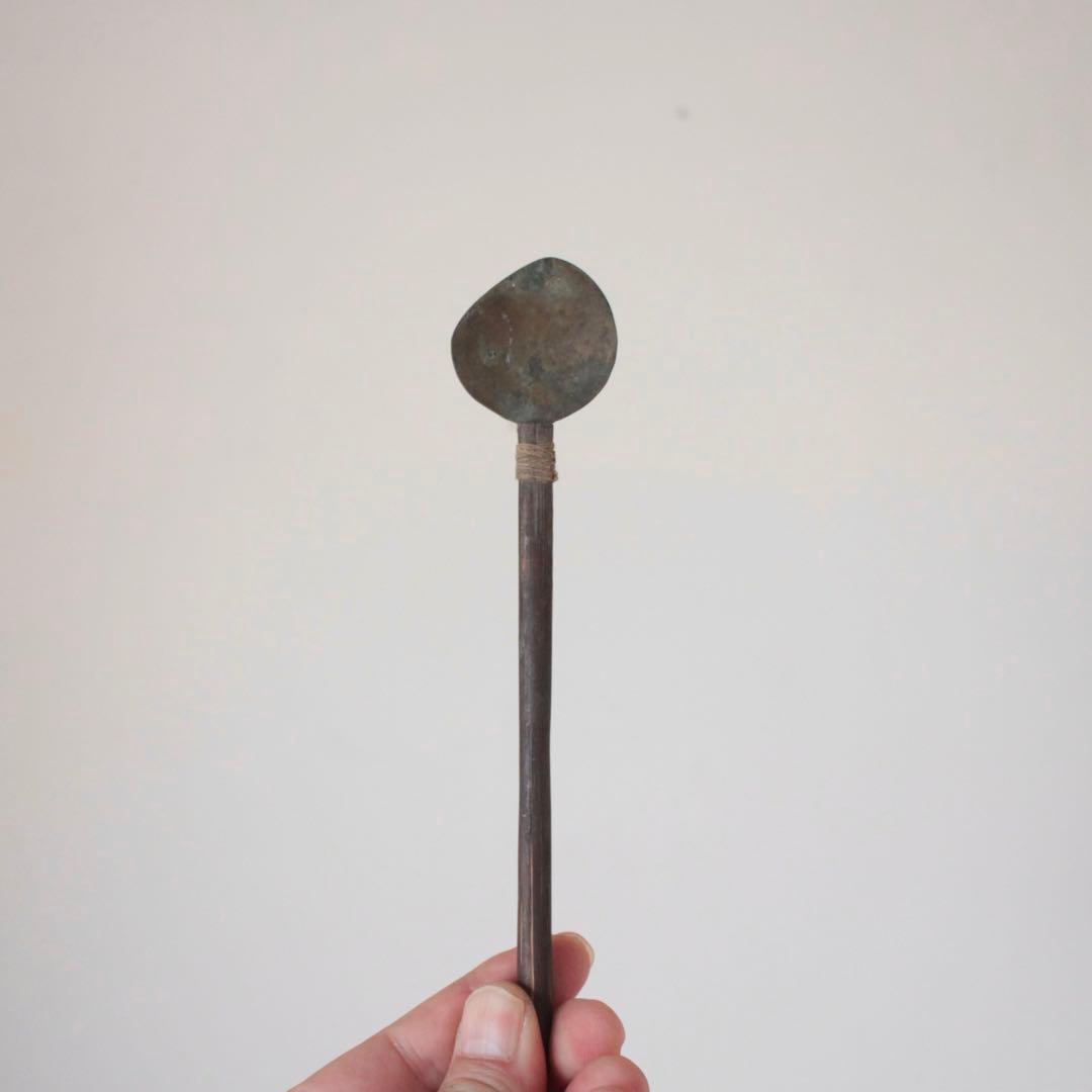 灰匙 No.8 茶道具 古美術 古道具 アンティーク 使えないスプーン