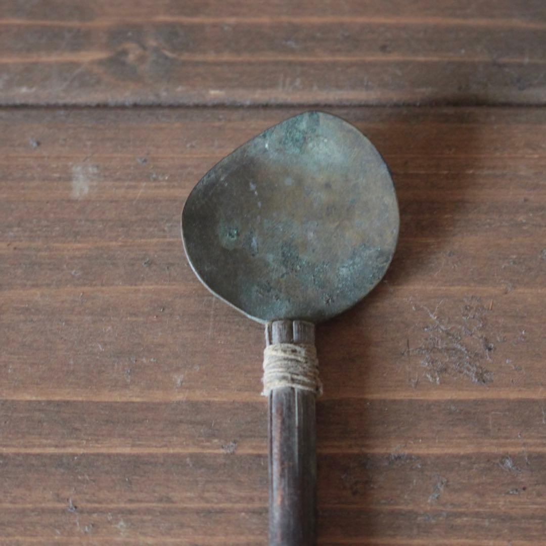 灰匙 No.8 茶道具 古美術 古道具 アンティーク 使えないスプーン