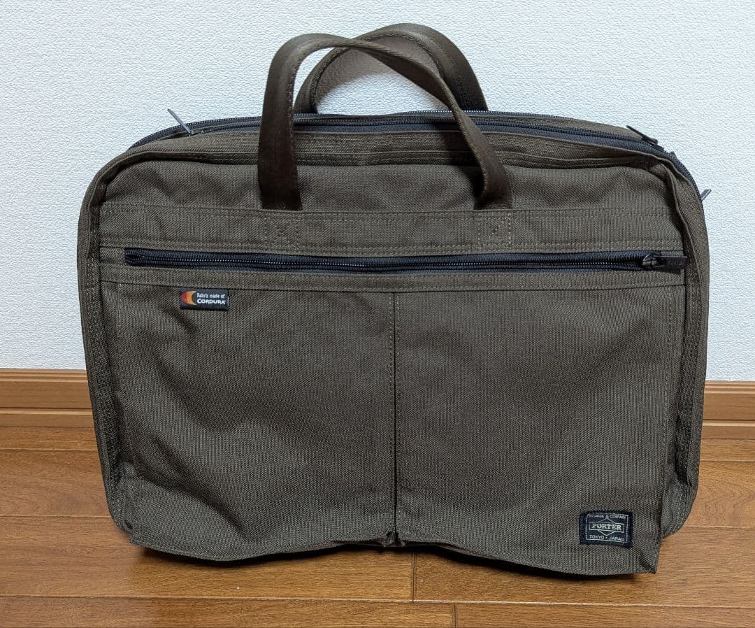 PORTER　ポーター　ビジネスバッグ　ブリーフケース　カーキ　2way