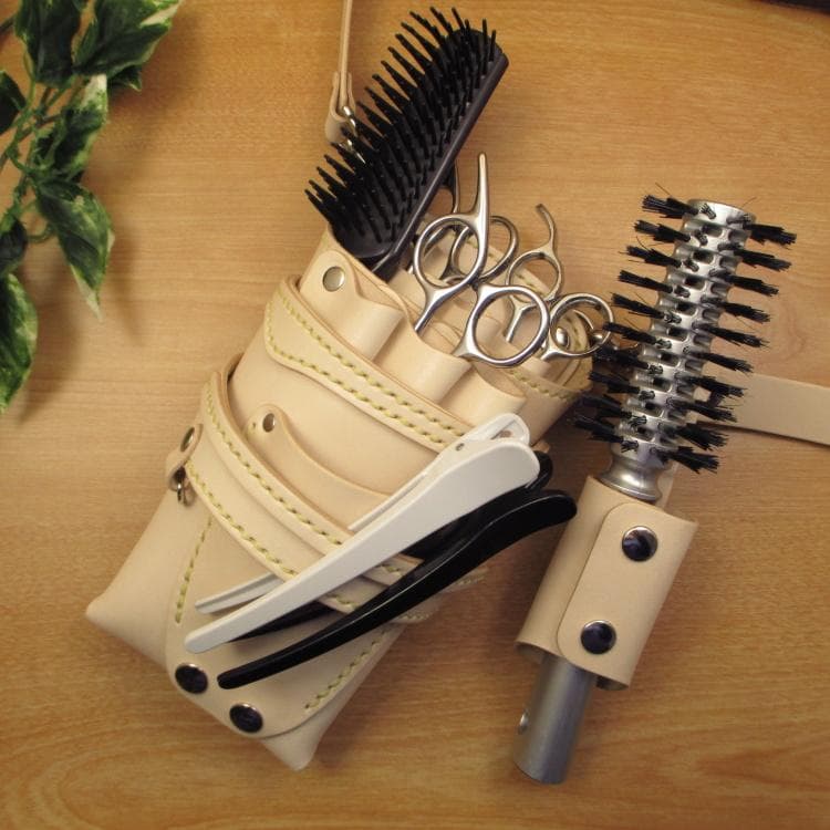 ☆特別価格　ヌメ革ナチュラル　６丁　 ブラシケースセット　SCBC-61/NB1