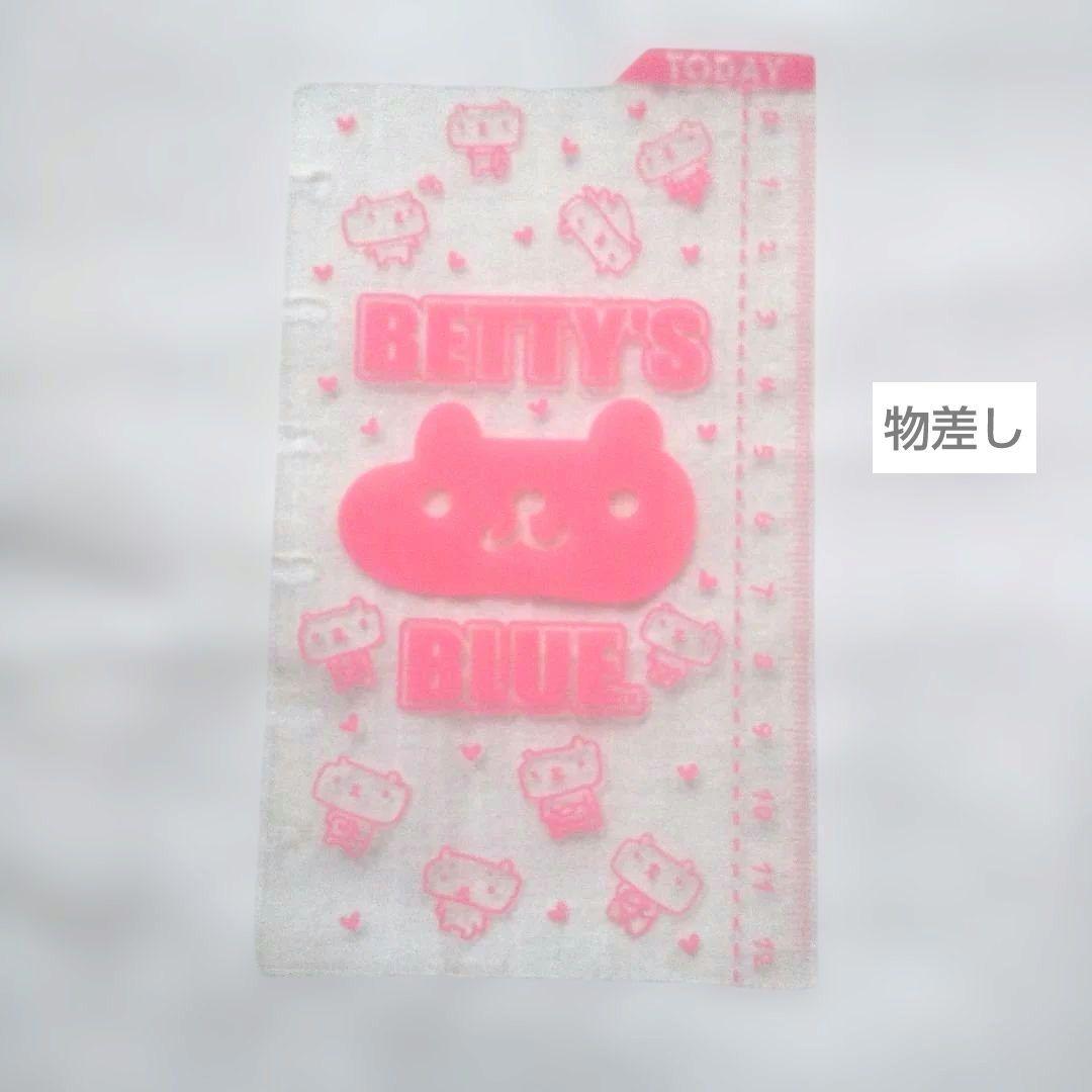希少 BETTY'S BLUE システム手帳 シール付き メモ帳 ノート 6穴