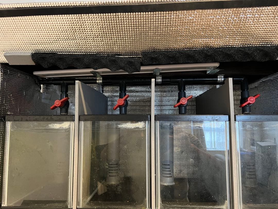 【引取り限定】オーバーフロー水槽 3段 （90cm×40cm×164cm）セット