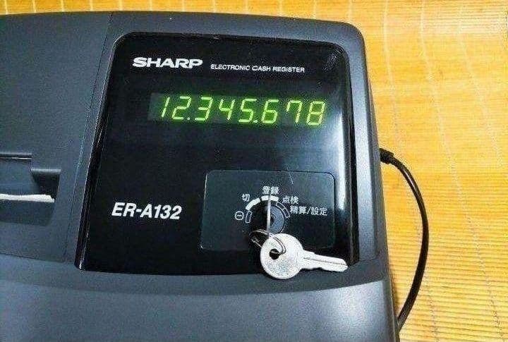 シャープレジスター　ER-A132　簡単便利特殊　送料込　008822