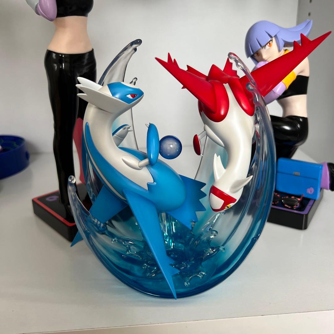 水の都の護神ラティアスとラティオス　こころのしずく　ザンナーとリオン　フィギュア