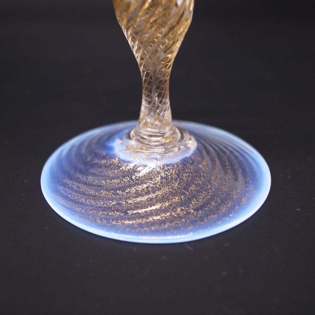 アンティーク　ベネチア　ムラーノガラス　グラス