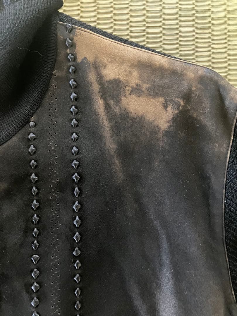 ジャケット・アウター euro vintage 70's leather and kint