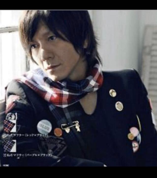 希少限定50枚！吉井和哉　マフラー　赤青　KEY ファンクラブ　グッズ等