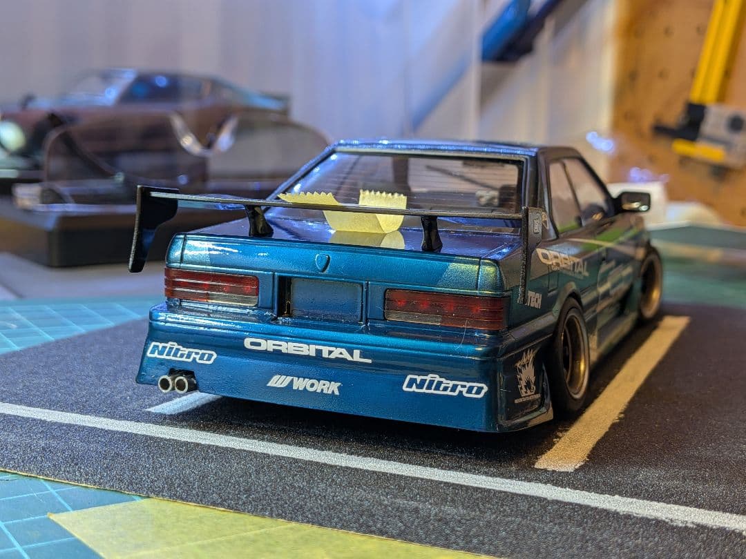 アオシマ 1/24 ザ・ハイソカー No.3 ニッサン F31レパードドリ車風