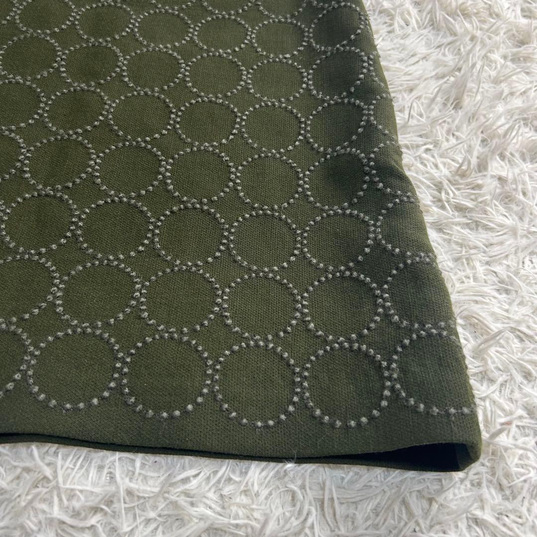 美品✨ミナペルホネン タンバリン 刺繍 スカート 36 ウール ナイロン