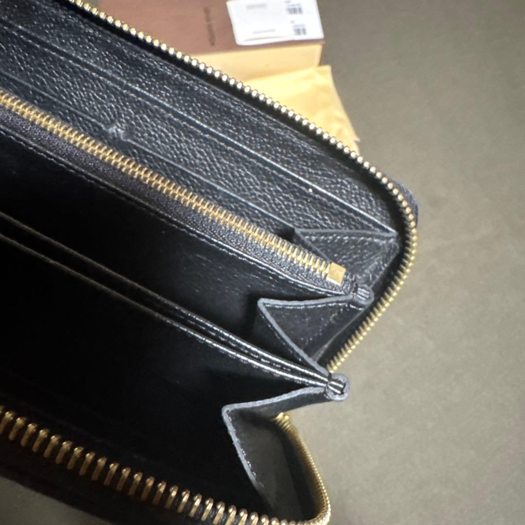 ルイヴィトン アンプラント ポルトフォイユ クレマンス 黒 長財布
