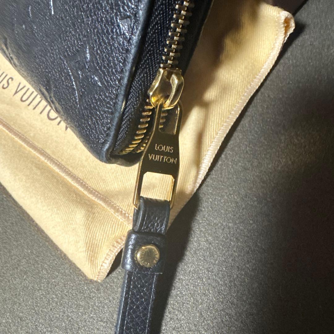 ルイヴィトン アンプラント ポルトフォイユ クレマンス 黒 長財布