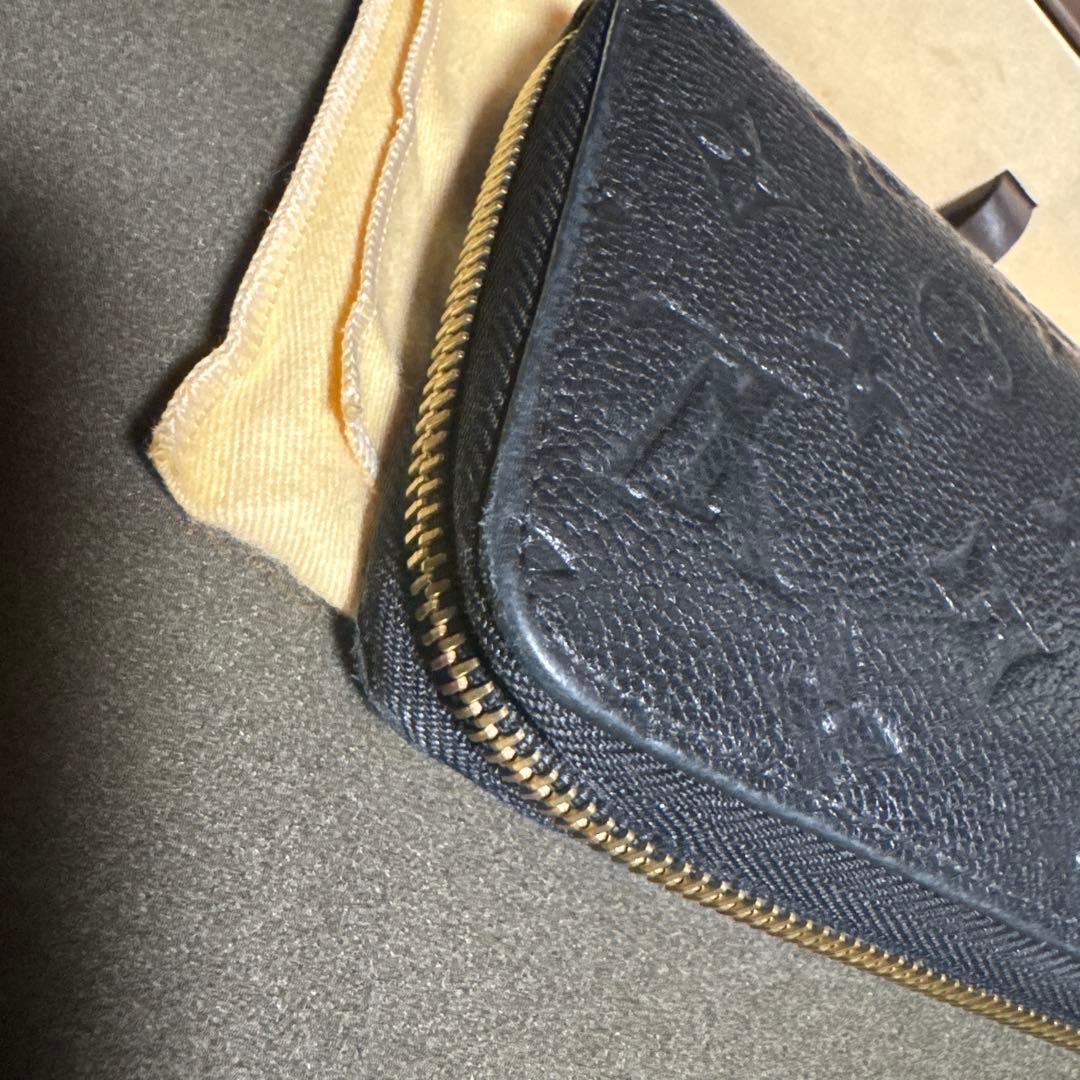 ルイヴィトン アンプラント ポルトフォイユ クレマンス 黒 長財布