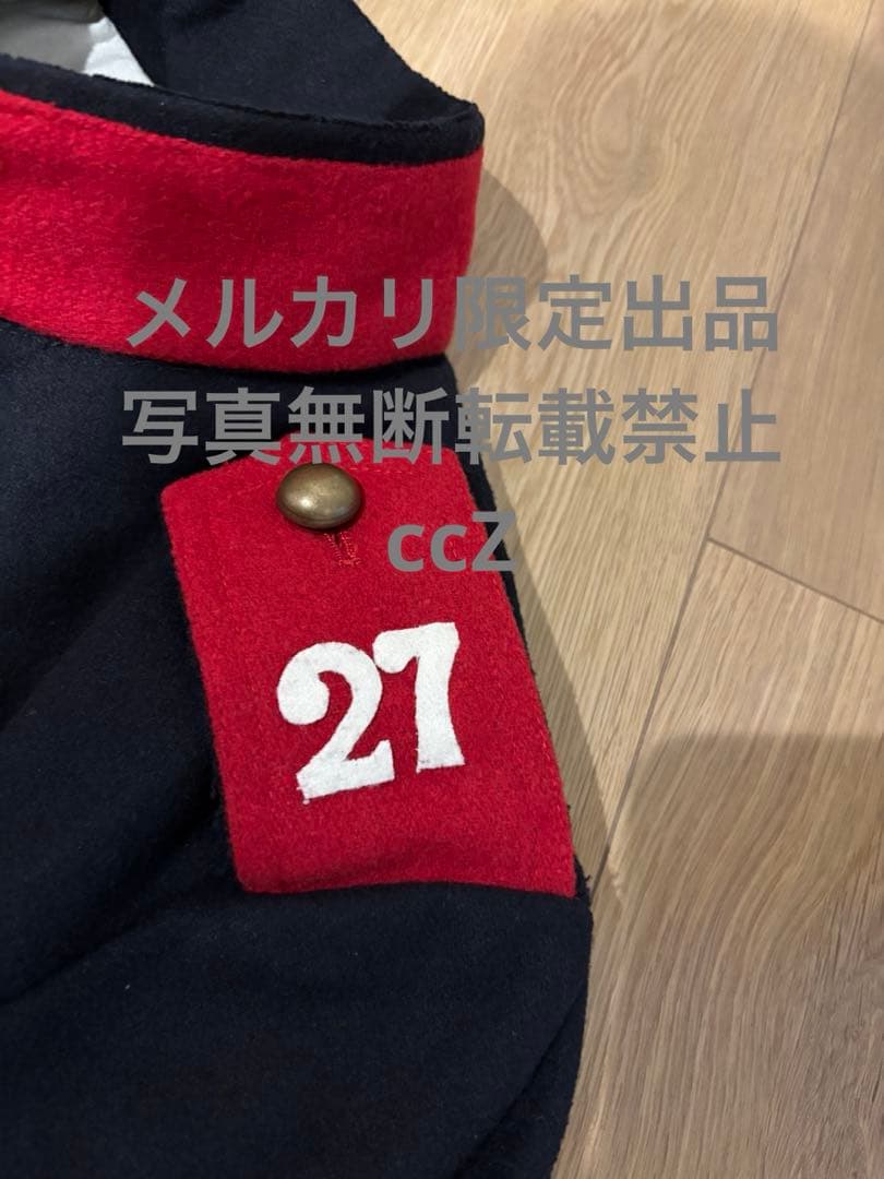 濃紺　明治陸軍　27連隊　軍装上着➕軍帽　濃紺ウール製　精密復刻版 小号