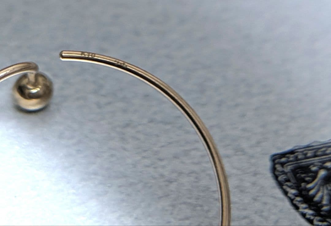 *agete*アガットフープピアス K10