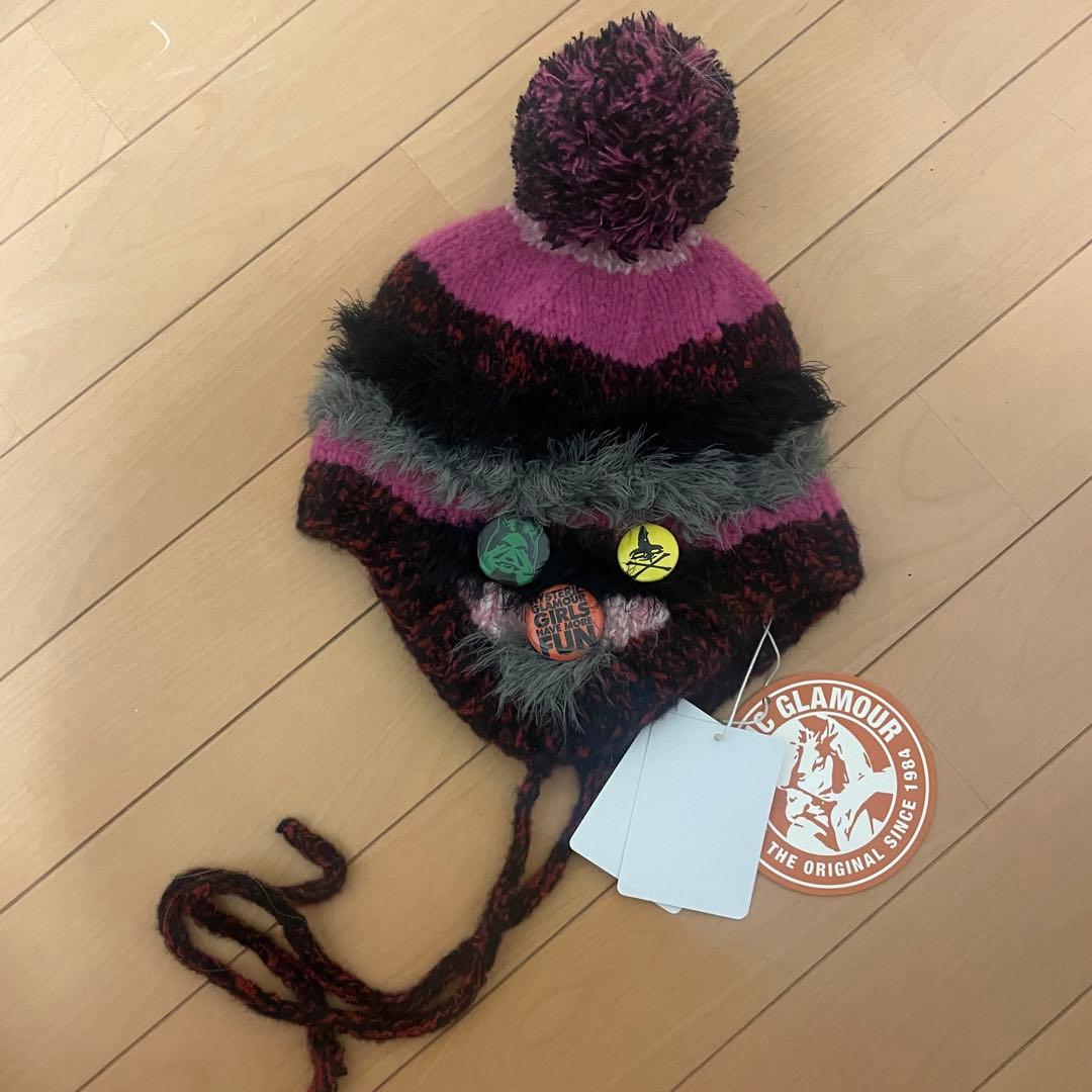 hystericgrammar カラフルニット帽 ポンポン付き
