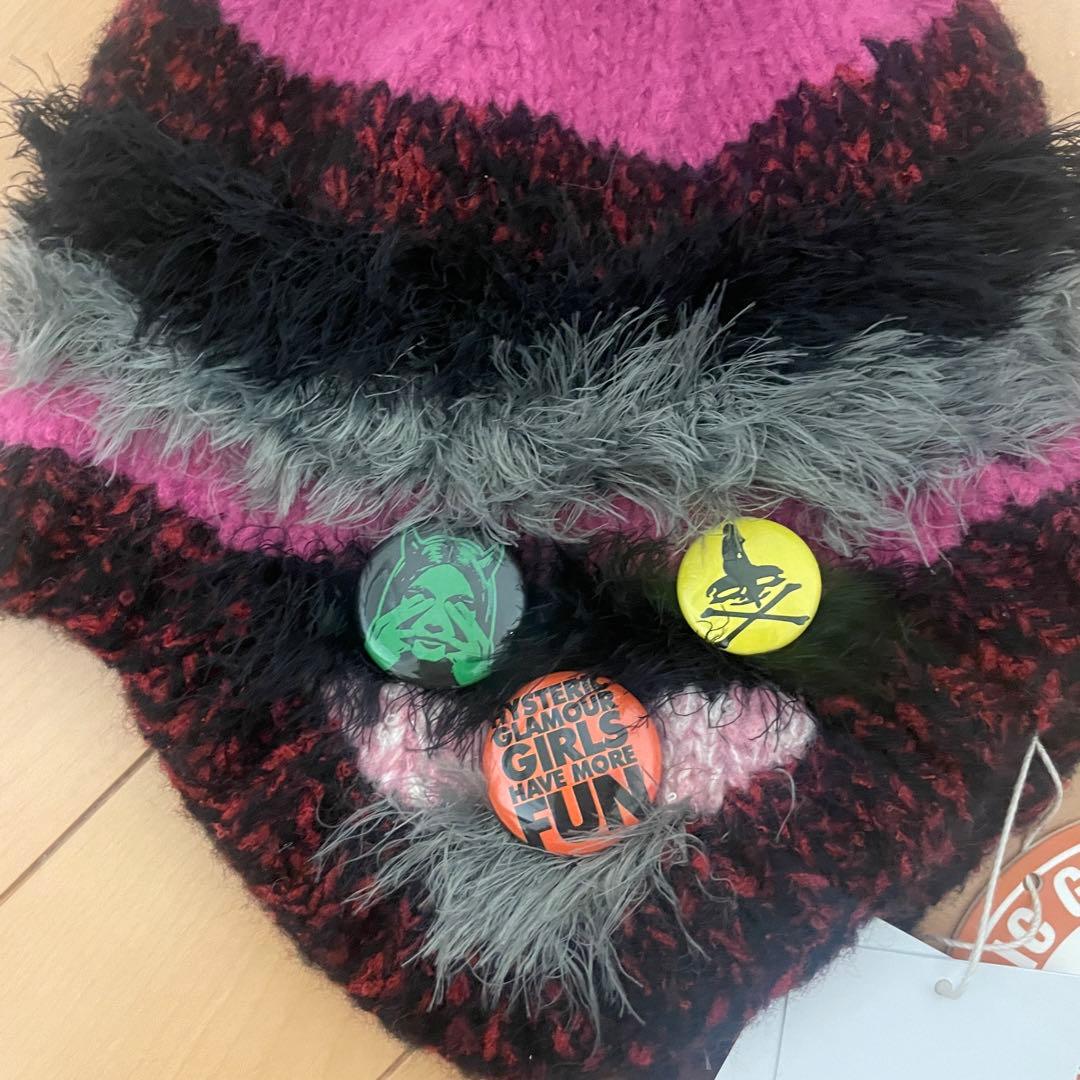 hystericgrammar カラフルニット帽 ポンポン付き
