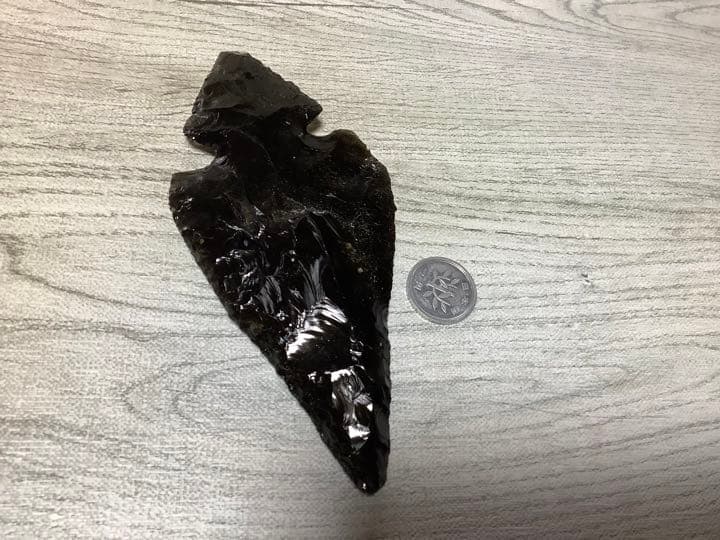 黒曜石　矢尻　ブラックオブシディアン