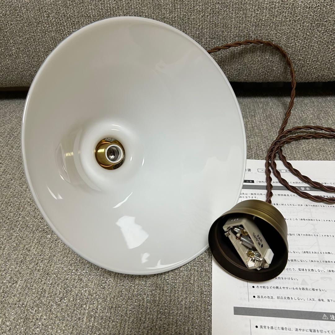 【ほぼ新品・電球付き！】flame galette glass ペンダントライト