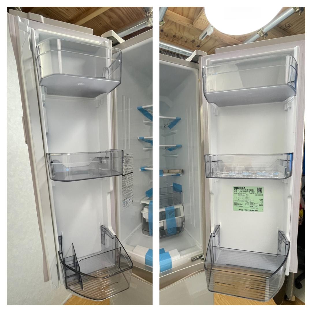 K☆042 東芝 ６ドア冷蔵庫 GR-R460FZ 重量オプション込 未使用品