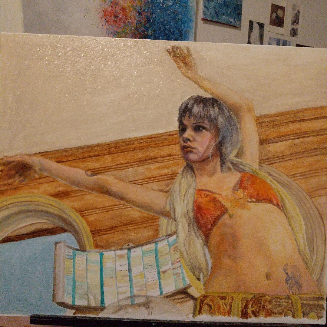 油絵 F20 73X61X2cm