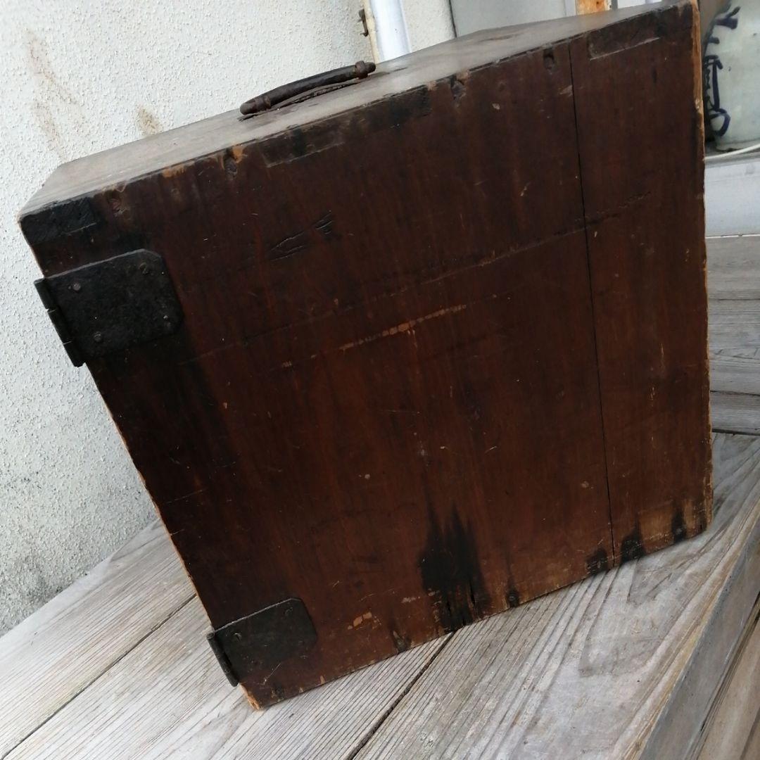 骨董　時代箪笥　船箪笥　手提げ金庫　木製　金具　アンティーク