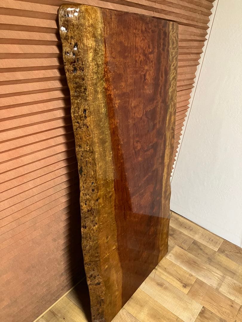 ブビンガ　1枚板　座卓　希少！