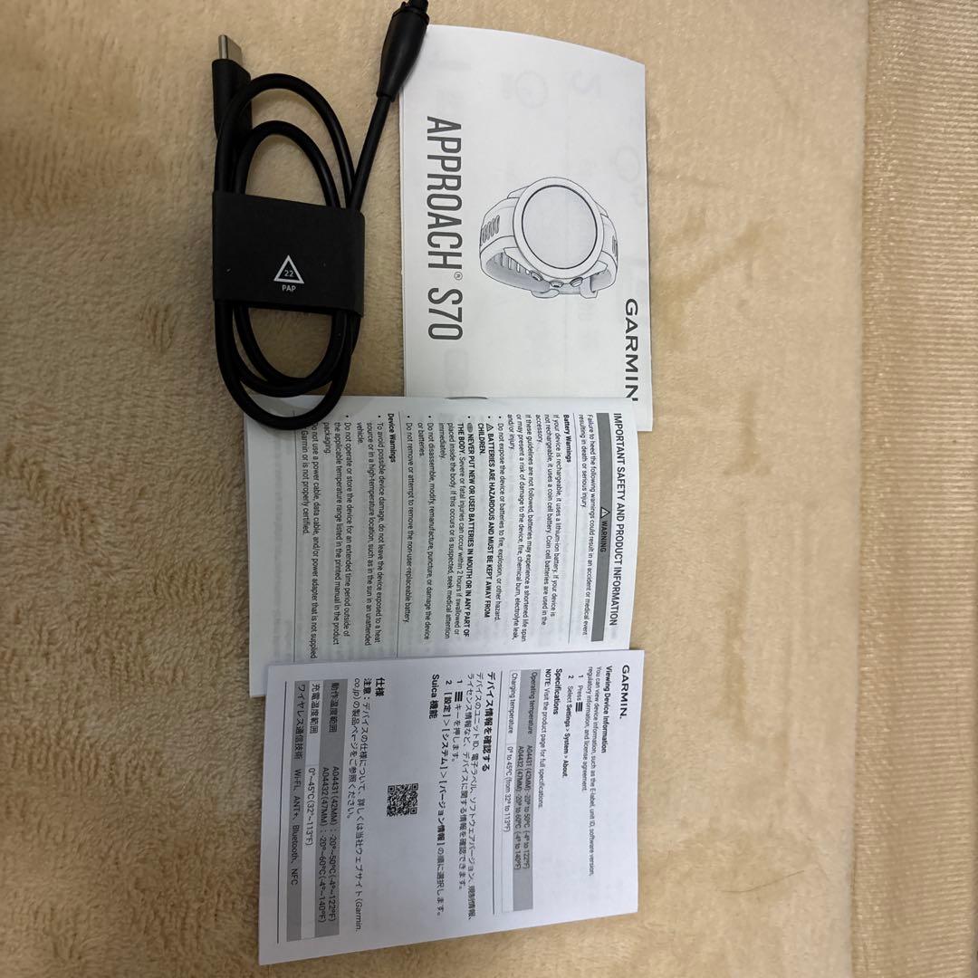 Garmin Approach S70 GPSスマートウォッチ 47mm