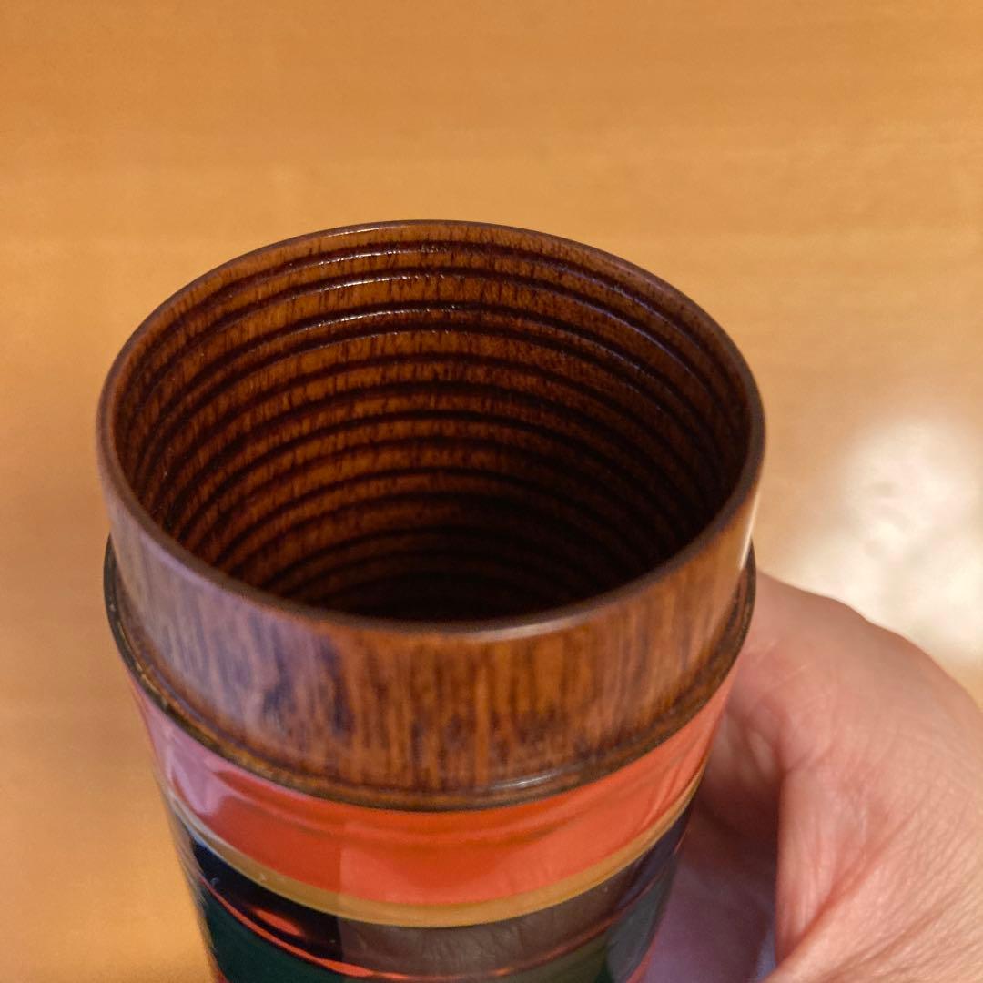 茶道具 莨盆用　独楽巻莨入 宝寿飾 道場宗廣