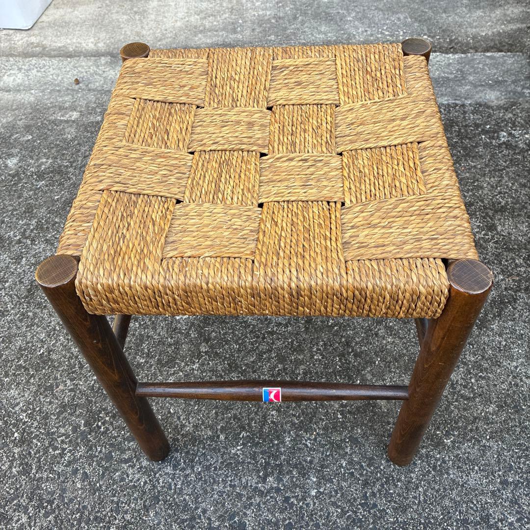 S*e様 飛騨産業 キツツキ ペーパーコード スツール チェア 椅子 ビンテージ