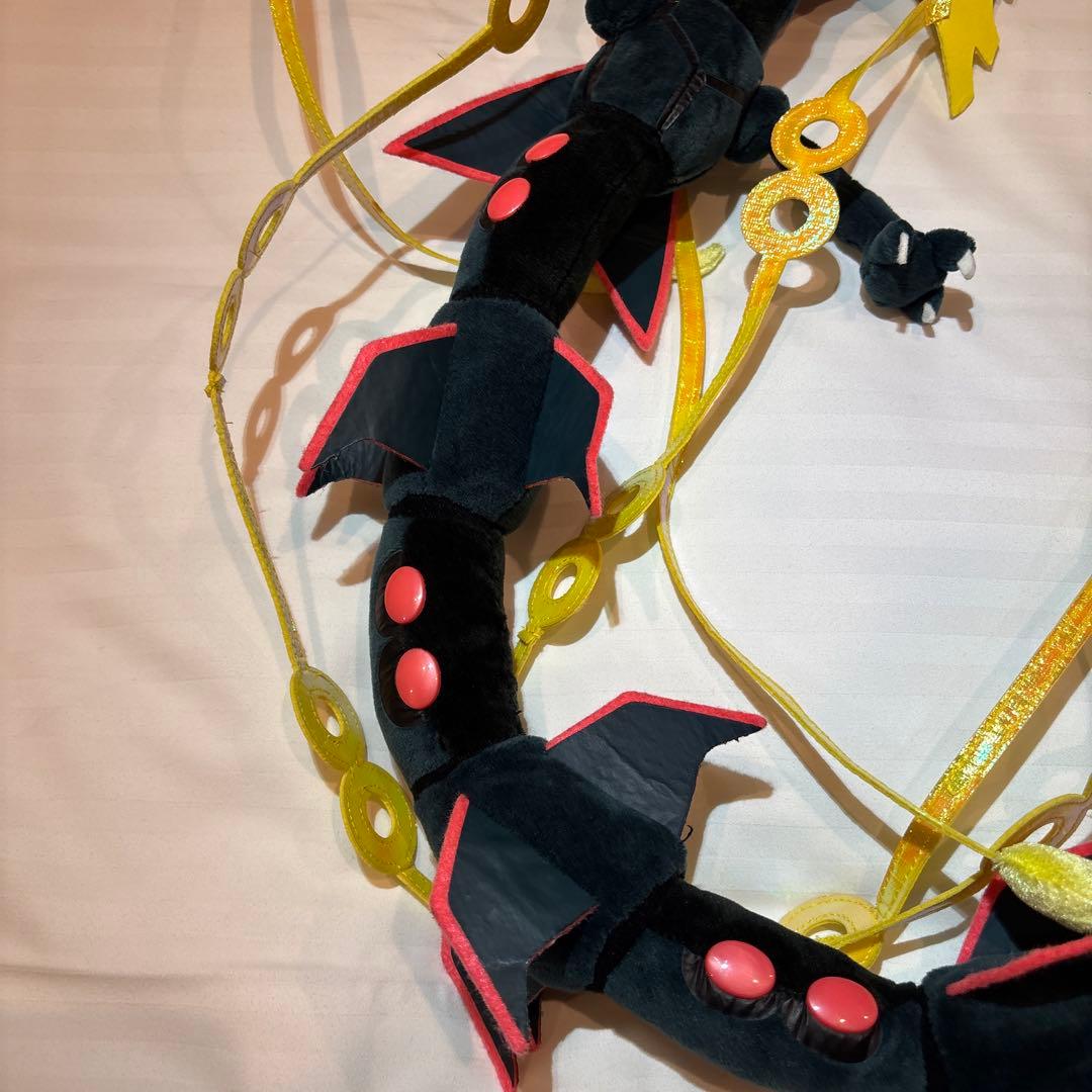 黒いメガレックウザ　ぬいぐるみ　タグ付き　ポケモンセンター限定