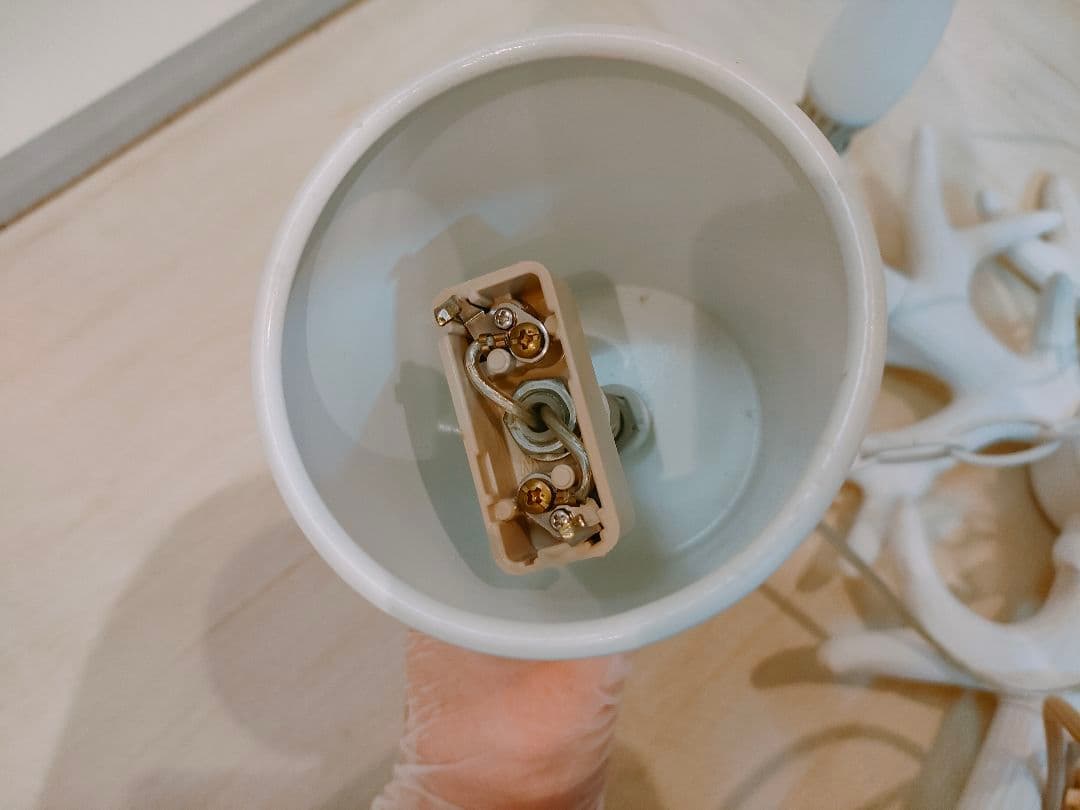 北欧 シャンデリア 吊り下げ照明 LED電球付き ホワイト Cantona