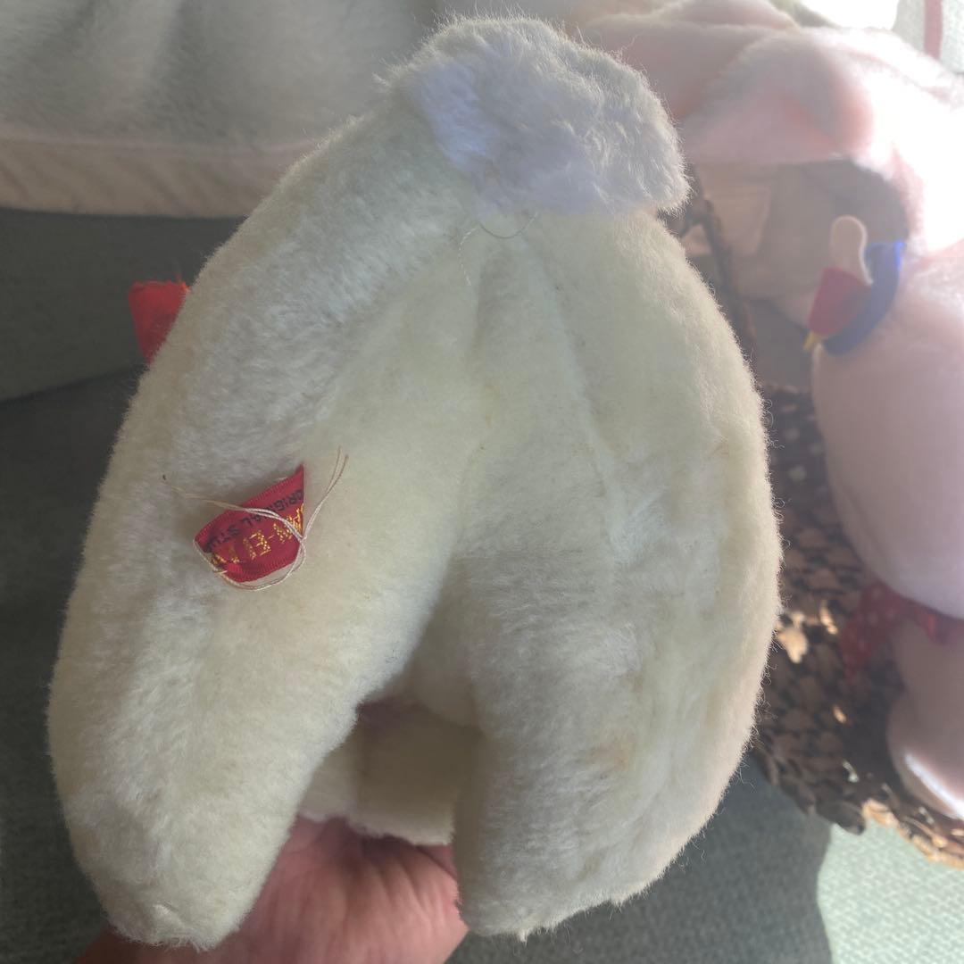 昭和レトロ　ビンテージ　サンエートイ　SAN-EI TOYS うさぎ　ぬいぐるみ