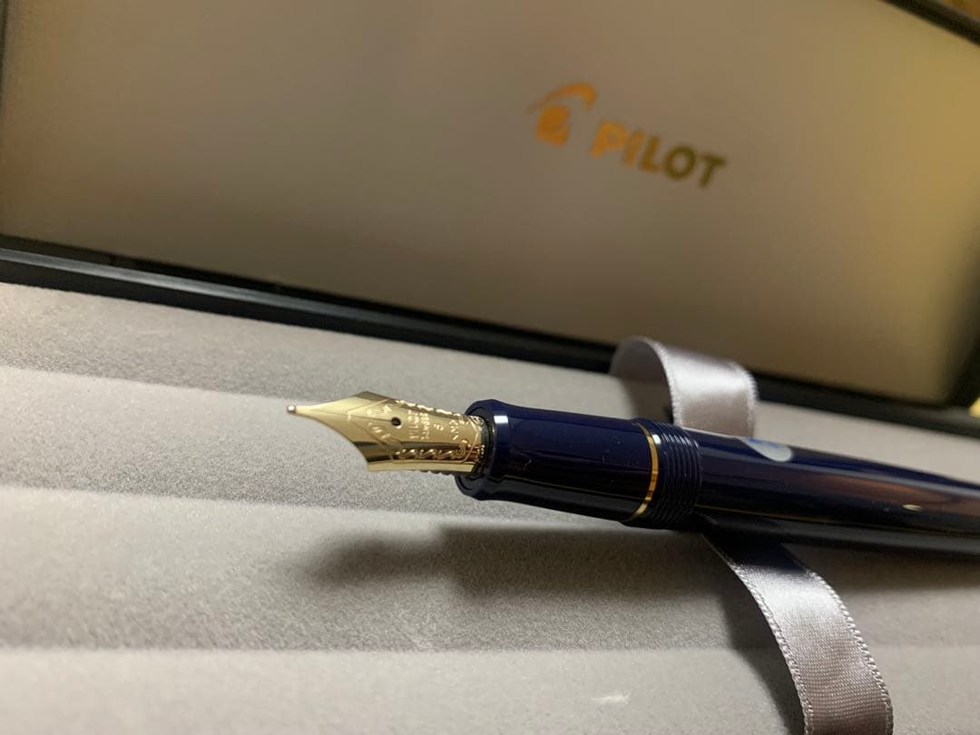 PILOT カスタム74 M軸 万年筆セット 月夜 インク付き