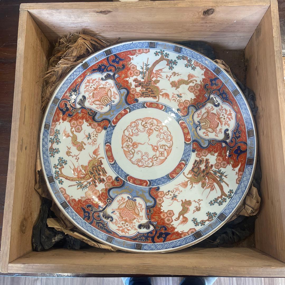 明治時代　古伊万里　金襴手　大皿