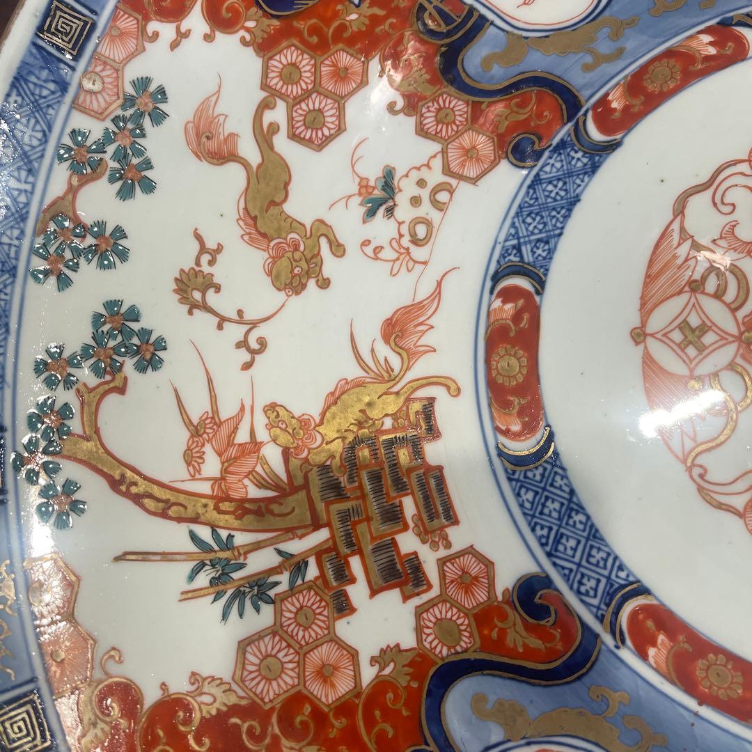 明治時代　古伊万里　金襴手　大皿