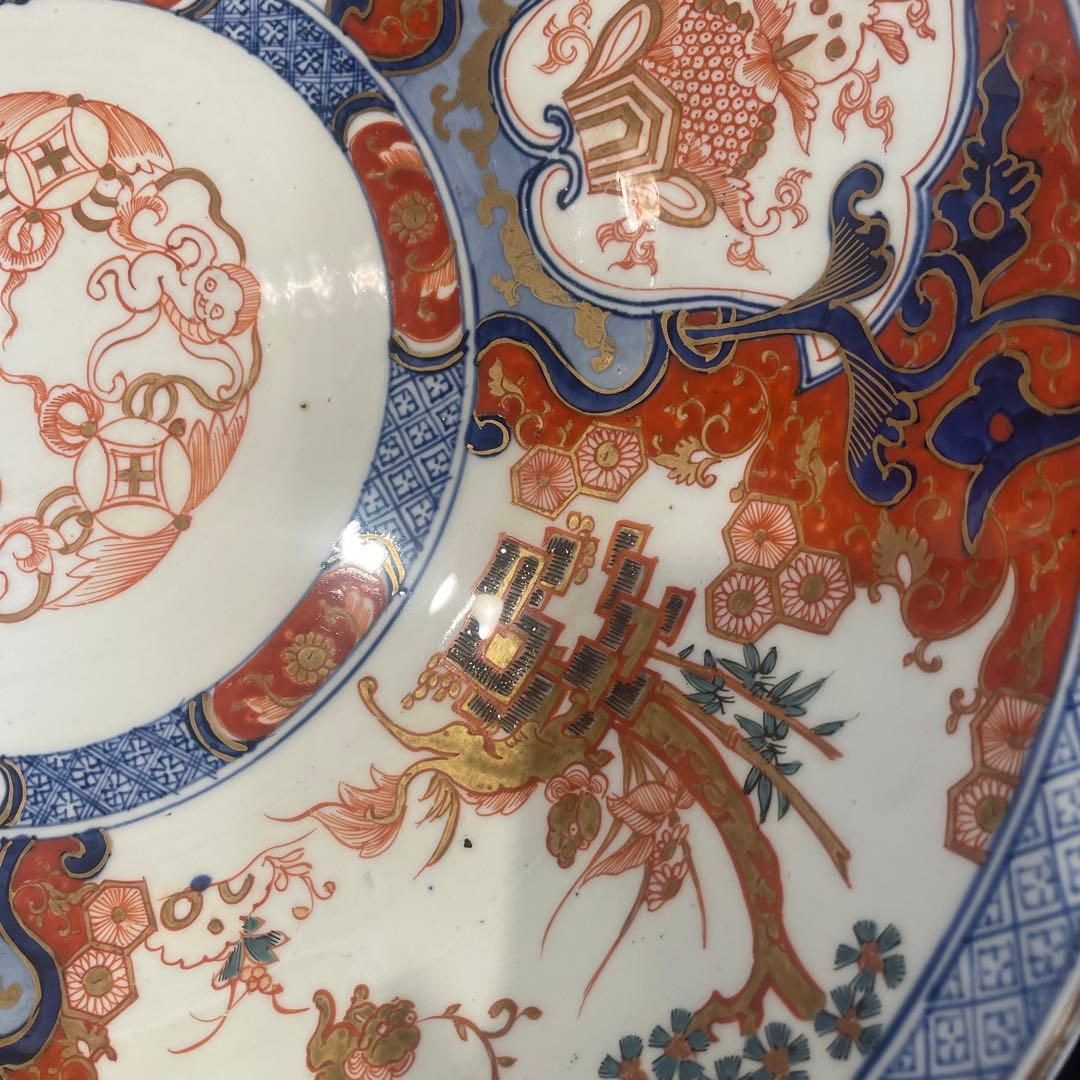 明治時代　古伊万里　金襴手　大皿