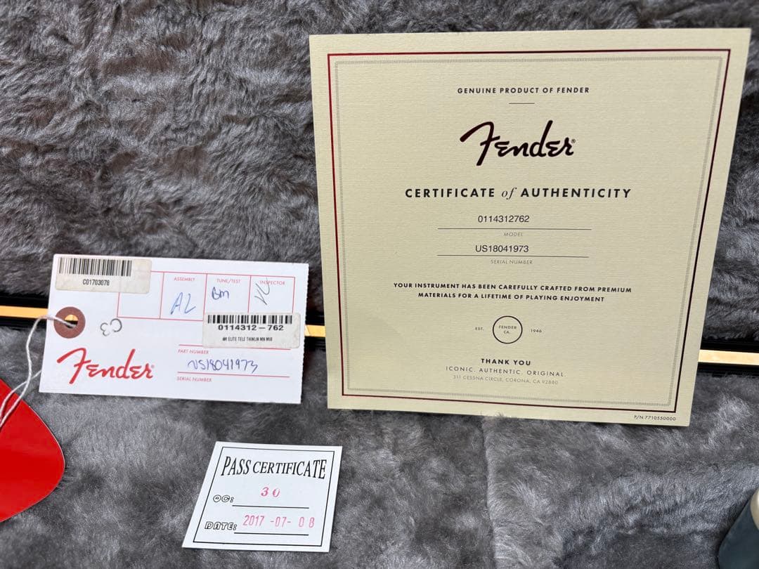 Fender USA American Elite シンラインテレキャスター